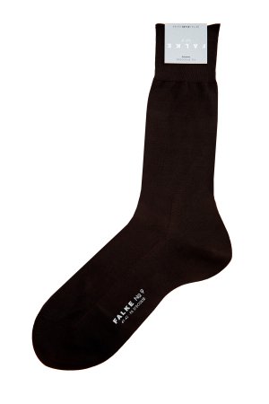 Тонкие носки из хлопка с ребристой текстурой FALKE. Цвет: черный