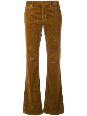 Расклешенные вельветовые брюки Ralph Lauren. Цвет: коричневый