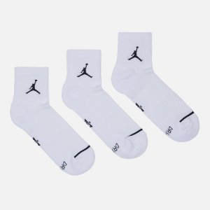 Комплект носков Jumpman Everyday Max Ankle 3-Pack Jordan. Цвет: белый
