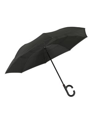 Зонт Наоборот полуавтомат MGitik. Цвет: черный