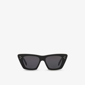 CL40187I солнцезащитные очки «кошачий глаз» из ацетата Celine, черный CELINE