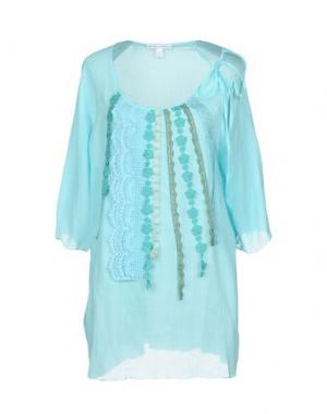 Блузка RAFFAELA D'ANGELO. Цвет: небесно-голубой
