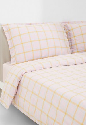 Постельное белье Евро Comfy Home Комплект постельного белья макси. Цвет: розовый