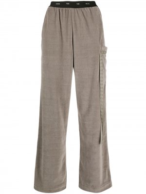 Расклешенные брюки с эластичным поясом Song For The Mute. Цвет: серый