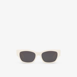 CL40197U солнцезащитные очки в ацетатной оправе «кошачий глаз» Celine, белый CELINE