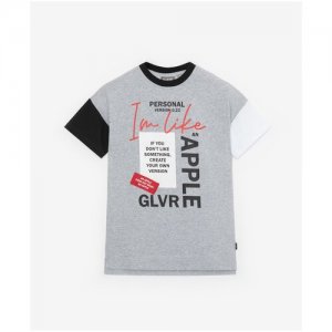 Ночная сорочка с принтом серая , цвет серый, размер 98 Gulliver