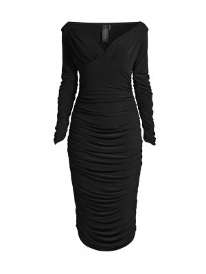 Платье Tara с длинными рукавами , черный Norma Kamali