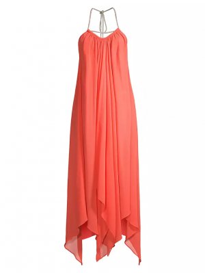Платье-платок Joyce с украшением из газа , цвет orangeade Ramy Brook