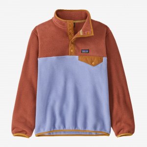 Детский легкий флисовый пуловер Synchilla Snap-T , цвет Pale Periwinkle Patagonia