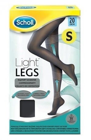 Компрессионные колготки Light Legs Czarne 20 DEN, S Scholl