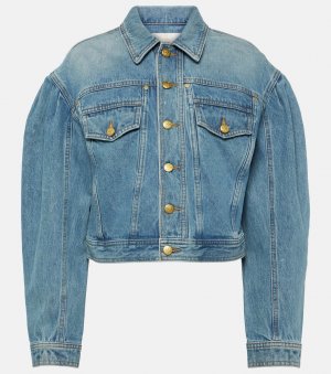 Укороченная джинсовая куртка cosette , синий Ulla Johnson