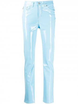 Виниловые брюки Yves Fiorucci. Цвет: синий