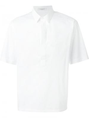 Рубашка с короткими рукавами Paolo Pecora. Цвет: белый