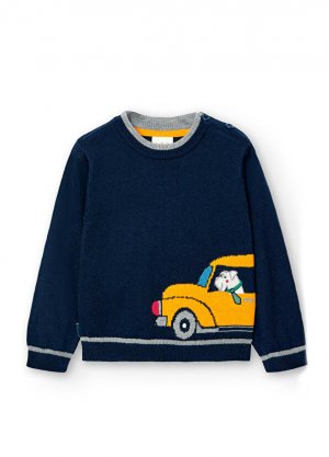 Темно-синий свитер для мальчика Boboli