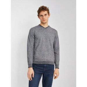 Пуловер, размер XL, серый Zolla. Цвет: темно-серый/серый