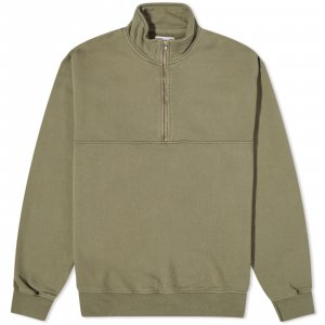 Свитер Organic Quarter Zip Popover, цвет Dusty Olive Colorful Standard