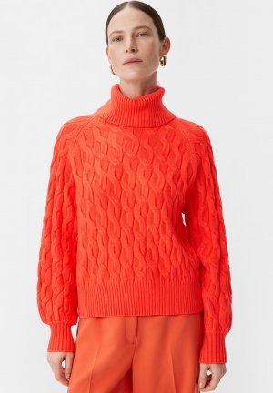 Вязаный свитер MIT MUSTER comma, цвет orange Comma