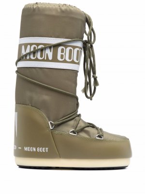Дутые сапоги Icon Moon Boot. Цвет: зеленый