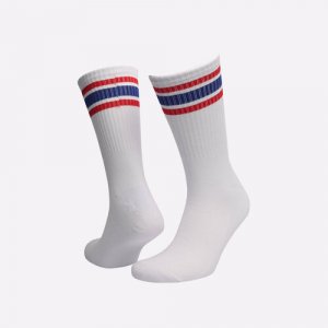 Носки Striped Sox, размер 42/45, белый, синий Sneakerhead. Цвет: белый/синий/белый-синий