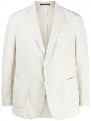 Пиджак с глубоким V-образным вырезом The Gigi. Цвет: нейтральные цвета