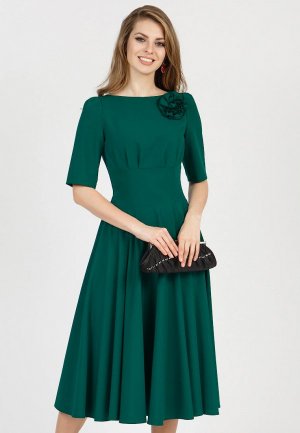 Платье Olivegrey SANTA. Цвет: зеленый