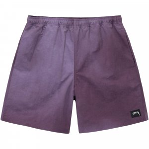 Нейлоновые шорты Wave Dye, темно-фиолетовые Stussy