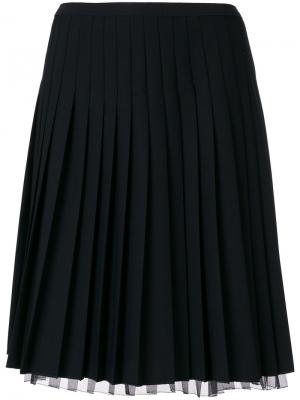Короткая плиссированная юбка Marc Jacobs. Цвет: чёрный