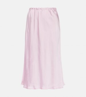 Атласная юбка миди , розовый Jil Sander