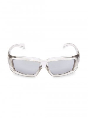 Прямоугольные солнцезащитные очки Rick 55MM , серебряный Owens