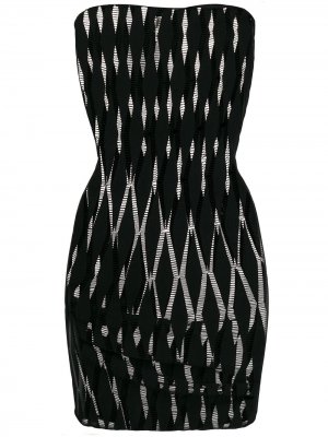 Платье-бандо 2000-х годов Jean Paul Gaultier Pre-Owned. Цвет: черный