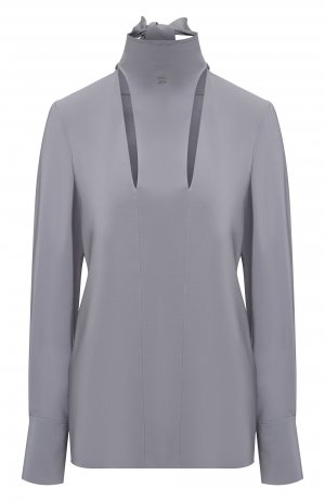 Шелковая блузка Givenchy. Цвет: серый