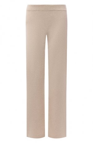 Кашемировые брюки Loro Piana. Цвет: кремовый