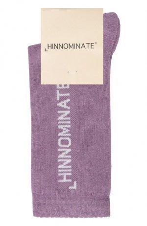 Хлопковые носки HINNOMINATE. Цвет: сиреневый