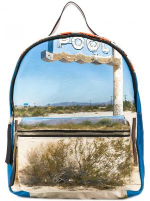 Dirt-road printed backpack Nº21. Цвет: синий