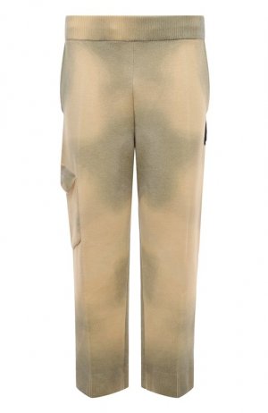 Шерстяные брюки A-COLD-WALL*. Цвет: кремовый