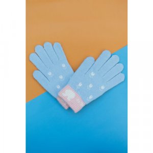 Перчатки , размер 4-6 лет, мультиколор Lucky Bear. Цвет: микс/голубой