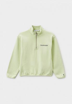 Олимпийка Calvin Klein Jeans. Цвет: зеленый
