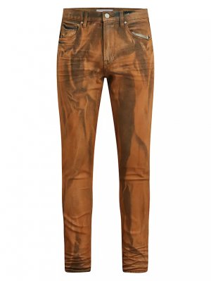 Джинсы скинни с рисунком Zack , цвет orange code Hudson Jeans