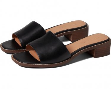 Туфли  Cassady Mule in Leather, реальный черный Madewell