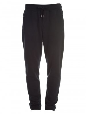 Хлопковые спортивные штаны с налетом DOLCE&GABBANA, черный Dolce&Gabbana