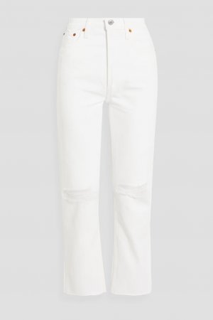 Укороченные прямые джинсы с высокой посадкой в ​​стиле 70-х годов Re/Done, белый Re/done