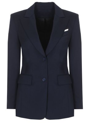 Пиджак шерстяной VASSA&CO. Цвет: синий