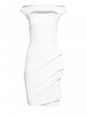 Короткое платье Melania с открытыми плечами , белый Chiara Boni La Petite Robe