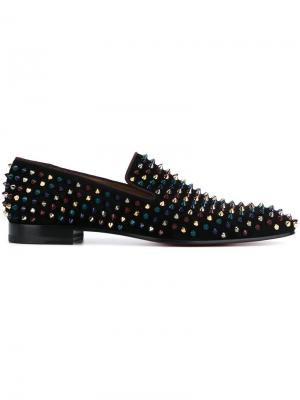 Слиперы Dandelion Spikes Christian Louboutin. Цвет: чёрный