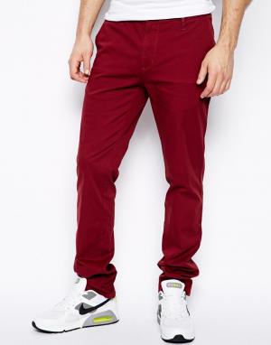 Классические брюки с ширинкой на молнии DKNY. Цвет: красный