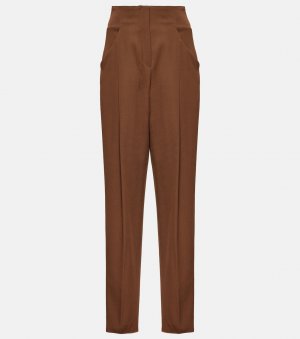 Шерстяные брюки Tod'S, коричневый Tod's