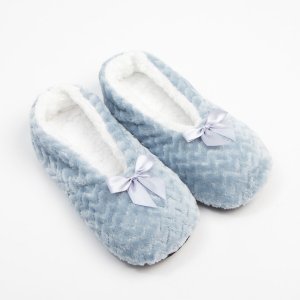 Носки тапочки MINAKU. Цвет: голубой