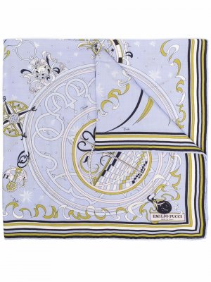 Шерстяной платок с принтом Esperidi Emilio Pucci. Цвет: бежевый