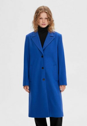 Пальто классическое SLFALMA NOOS , туманности синие Selected Femme