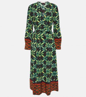 Платье макси asilia из крепа , зеленый Ulla Johnson